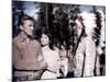 La Riviere by nos Amours THE INDIAN FIGHTER by Andre by Toth with Kirk Douglas, Elsa Martinelli and-null-Mounted Photo