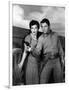La riviere sanglante (DRUMS ACROSS THE RIVER) by Nathan Juran with Lisa Gaye and Audie Murphy, 1954-null-Framed Photo