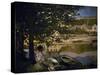 La rivière-Claude Monet-Stretched Canvas