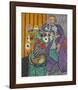 La Robe Violette et Anemones-Henri Matisse-Framed Art Print