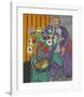 La Robe Violette et Anemones-Henri Matisse-Framed Art Print