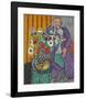 La Robe Violette et Anemones-Henri Matisse-Framed Art Print