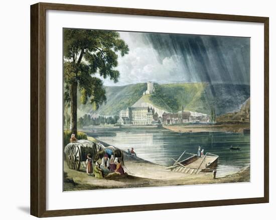 La Roche, from Views on the Seine, Engraved by Thomas Sutherland-John Gendall-Framed Giclee Print