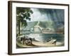 La Roche, from Views on the Seine, Engraved by Thomas Sutherland-John Gendall-Framed Giclee Print