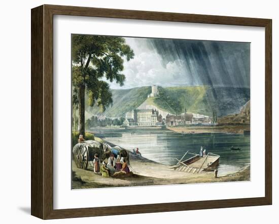 La Roche, from Views on the Seine, Engraved by Thomas Sutherland-John Gendall-Framed Giclee Print