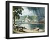 La Roche, from Views on the Seine, Engraved by Thomas Sutherland-John Gendall-Framed Giclee Print