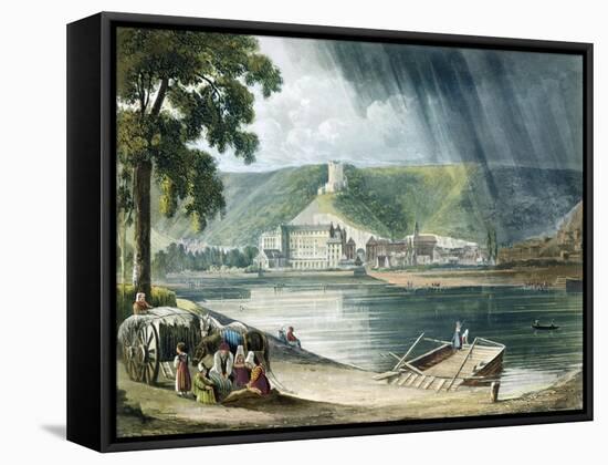 La Roche, from Views on the Seine, Engraved by Thomas Sutherland-John Gendall-Framed Stretched Canvas