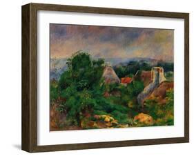 La Roche Guyon, 1885-1886-Pierre-Auguste Renoir-Framed Art Print