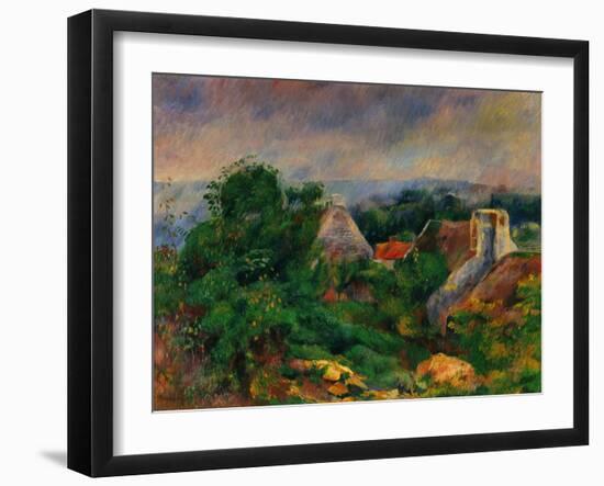 La Roche Guyon, 1885-1886-Pierre-Auguste Renoir-Framed Art Print