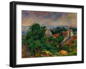 La Roche Guyon, 1885-1886-Pierre-Auguste Renoir-Framed Art Print