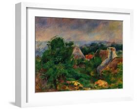 La Roche Guyon, 1885-1886-Pierre-Auguste Renoir-Framed Art Print