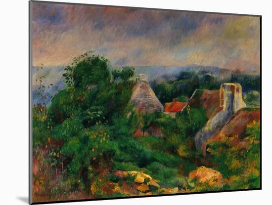 La Roche Guyon, 1885-1886-Pierre-Auguste Renoir-Mounted Art Print