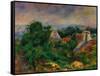 La Roche Guyon, 1885-1886-Pierre-Auguste Renoir-Framed Stretched Canvas