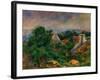 La Roche Guyon, 1885-1886-Pierre-Auguste Renoir-Framed Art Print