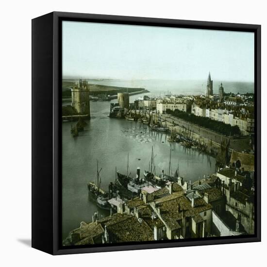 La Rochelle (Charente-Maritime, France), Panorama Taken from the Saint-Sauveur Church-Leon, Levy et Fils-Framed Stretched Canvas