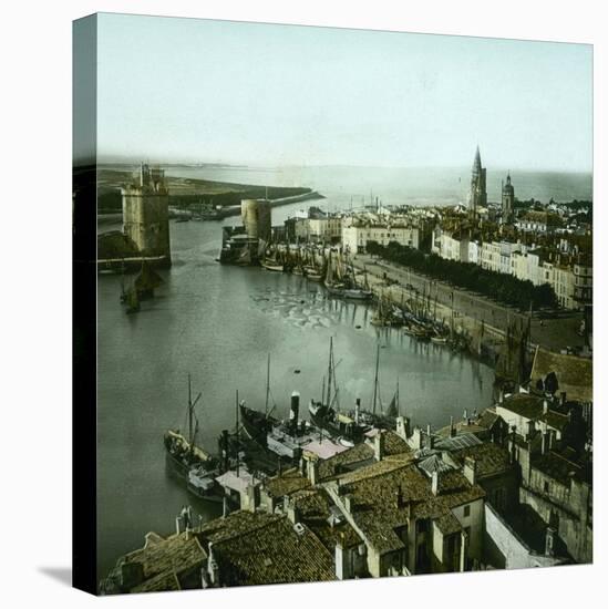 La Rochelle (Charente-Maritime, France), Panorama Taken from the Saint-Sauveur Church-Leon, Levy et Fils-Stretched Canvas