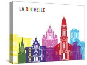 La Rochelle Skyline Pop-paulrommer-Stretched Canvas