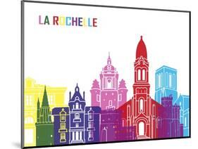 La Rochelle Skyline Pop-paulrommer-Mounted Art Print