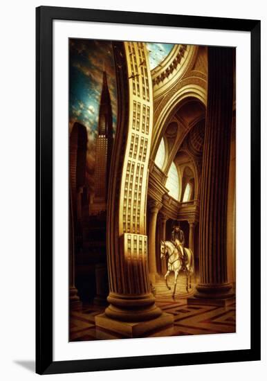 La rôdeur du Pantheon-Alain Cardinal-Framed Art Print