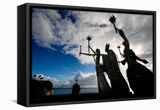 La Rogativa Sculpture, San Juan, Puerto Rico-George Oze-Framed Stretched Canvas