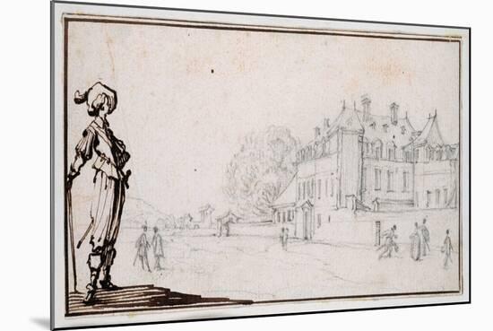 La Romaine, the Property of Claude Deruet-Jacques Callot-Mounted Giclee Print