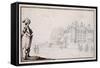 La Romaine, the Property of Claude Deruet-Jacques Callot-Framed Stretched Canvas