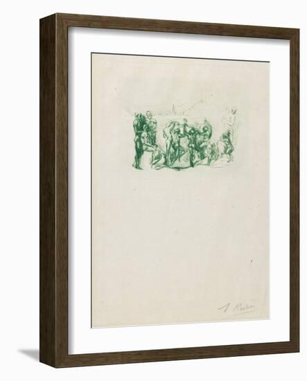 La Ronde, C. 1883-1884-Auguste Rodin-Framed Giclee Print