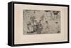 La Ronde De Pont-Aven (The Dance at Pont-Aven) 1891 (Etching, Aquatint and Drypoint)-Armand Seguin-Framed Stretched Canvas