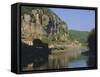 La Roque Gageac, the Dordogne, Aquitaine, France, Europe-Roy Rainford-Framed Stretched Canvas