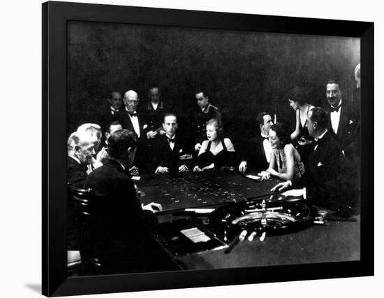 La Roulette a L'Interieur D'Un Casino a Monte Carlo, 1934-Charles Delius-Framed Art Print