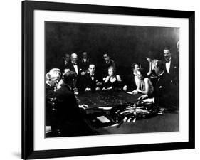 La Roulette a L'Interieur D'Un Casino a Monte Carlo, 1934-Charles Delius-Framed Art Print