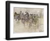 La roulotte sur la route de Belfort-Louis Robert Antral-Framed Giclee Print