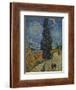 'La Route Aux Cypres', 1890-Vincent van Gogh-Framed Giclee Print