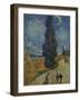 'La Route Aux Cypres', 1890-Vincent van Gogh-Framed Giclee Print