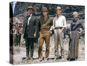 La Route by l'ouest THE WAY WEST by AndrewVMcLaglen with Kirik Douglas, Robert Mitchum, Richard Wid-null-Stretched Canvas
