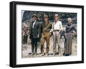 La Route by l'ouest THE WAY WEST by AndrewVMcLaglen with Kirik Douglas, Robert Mitchum, Richard Wid-null-Framed Photo