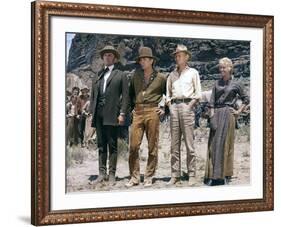 La Route by l'ouest THE WAY WEST by AndrewVMcLaglen with Kirik Douglas, Robert Mitchum, Richard Wid-null-Framed Photo
