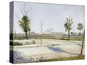 La Route de Gennevilliers : faubourg de Paris-Paul Signac-Stretched Canvas