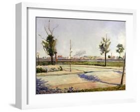 La route de Gennevilliers-Paul Signac-Framed Giclee Print