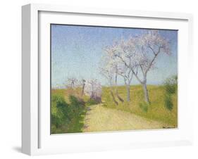 La Route de Limoux a Alete-les-Bains-Achille Lauge-Framed Premium Giclee Print