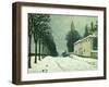 La Route De Louveciennes, Hiver, 1874-Alfred Sisley-Framed Giclee Print