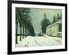 La Route De Louveciennes, Hiver, 1874-Alfred Sisley-Framed Giclee Print