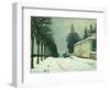 La Route De Louveciennes, Hiver, 1874-Alfred Sisley-Framed Giclee Print