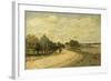 La Route de Mantes-Alfred Sisley-Framed Giclee Print