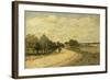 La Route de Mantes-Alfred Sisley-Framed Giclee Print