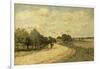 La Route de Mantes-Alfred Sisley-Framed Giclee Print