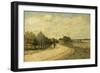 La Route de Mantes-Alfred Sisley-Framed Giclee Print