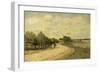 La Route de Mantes-Alfred Sisley-Framed Giclee Print