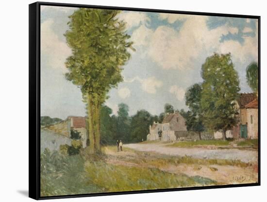 La Route de Versailles, 19th century, (1929)-Alfred Sisley-Framed Stretched Canvas