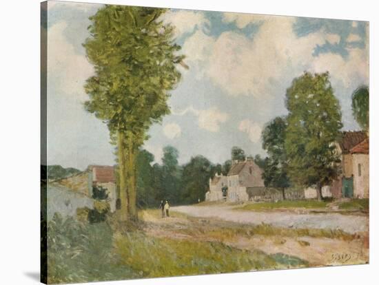 La Route de Versailles, 19th century, (1929)-Alfred Sisley-Stretched Canvas